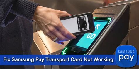 nfc transport card samsung|samsung pay transport card.